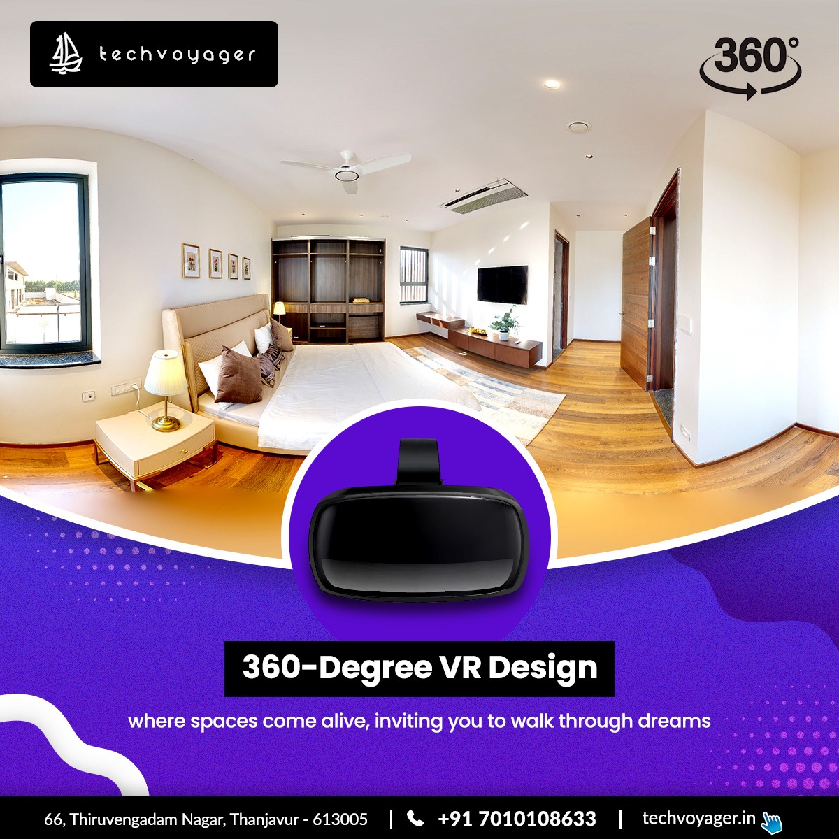 _TechVoyager_'s tweet photo. Embark on a journey of unparalleled immersion with Techvoyager's 360 VR services. Elevate your content and engage your audience in a whole new dimension of experiences.
Book now
#techvoyager #Thanjavur #360VRExperience #ImmersiveReality #VirtualWorlds
#VRAdventures #360DegreeView https://t.co/trpgSAIUMe