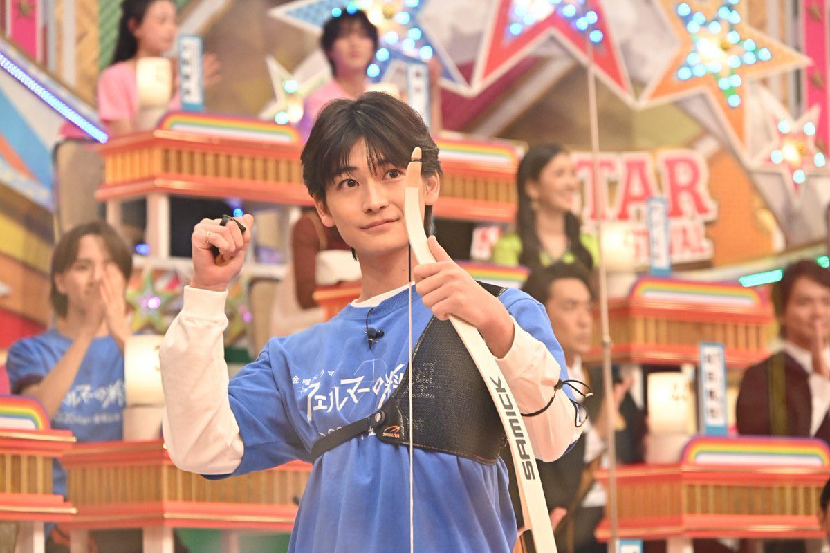 アーチェリーに挑戦した #高橋文哉 さんのお写真が届きました