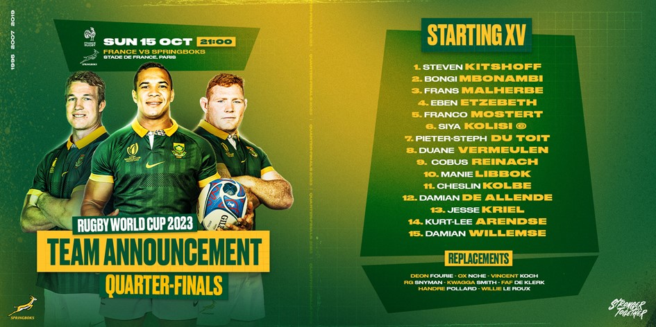 AphroData's tweet photo. Websites | Online Stores | CryptoCurrency & Smart Contract Devs | Domain Registrations | E-Mail hosting | Growthhacking
πΏπ¦FREE QUOTES via Whatsapp!!
#Libbok #GoBokke #MoerHulleBokke #BackTheBoks #Springboks #FRAvRSA #Cheslin #France #SouthAfrica #RugbyWorldCup #Arendse #Kriel https://t.co/XuGJTjs065