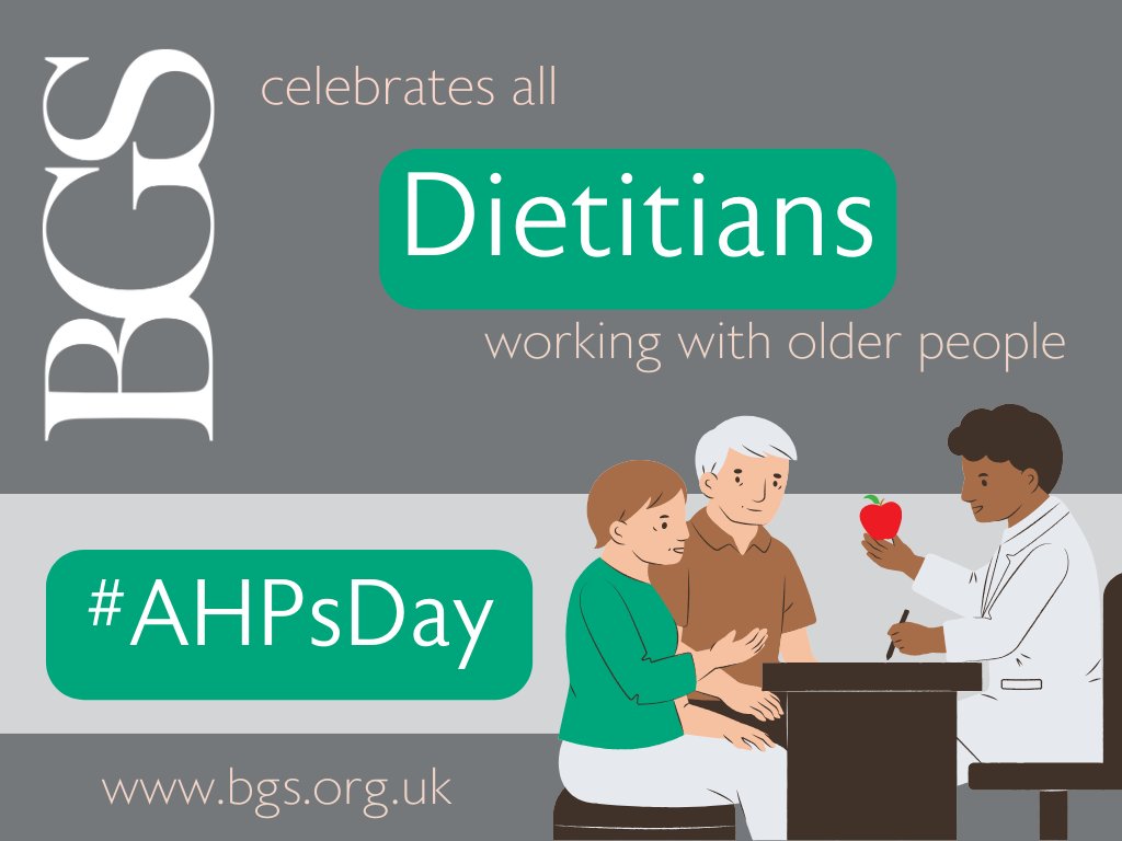 Dietitians are #AHPs who help older people with appropriate food choices to support their nutritional and functional needs, to enable them to enjoy and be appropriately nourished by what they eat. <a href="/BDA_Dietitians/">British Dietetic Association</a> #AHPDay2023  bda.uk.com/food-health/fo…