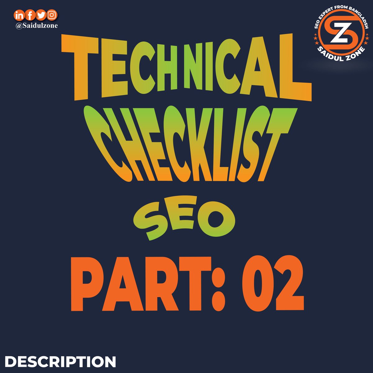 𝐓𝐞𝐜𝐡𝐧𝐢𝐜𝐚𝐥 𝐒𝐄𝐎 𝐂𝐡𝐞𝐜𝐤𝐥𝐢𝐬  PART: 2
𝐃𝐨 𝐢𝐭 𝐅𝐨𝐫 𝐄𝐯𝐞𝐫𝐲 𝐍𝐞𝐰 𝐏𝐚𝐠𝐞
1/ 𝑭𝒊𝒏𝒅 𝒂 𝒑𝒓𝒊𝒎𝒂𝒓𝒚 𝒌𝒆𝒚𝒘𝒐𝒓𝒅 𝒕𝒐 𝒕𝒂𝒓𝒈𝒆𝒕
... Full Description In Insatgram - 
instagram.com/p/CyYNkPDSs3N/…