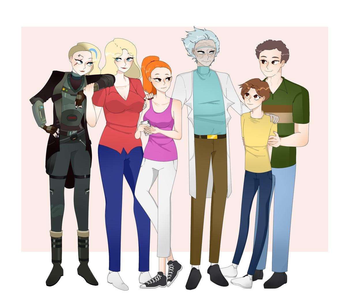 #RickandMorty Family - OmegaSayo的插画🤔🤔🤔🤔 #FasterInAllDimensions #joshfreydkis #BTS #leehardcastle 
Source: #FanArtFriday #pablo_friastattoo #zflip4 #tobi_twist #Rickmas: #tshepo #SDCC2019 #fanartfriday  
Original: MarkHow56019102