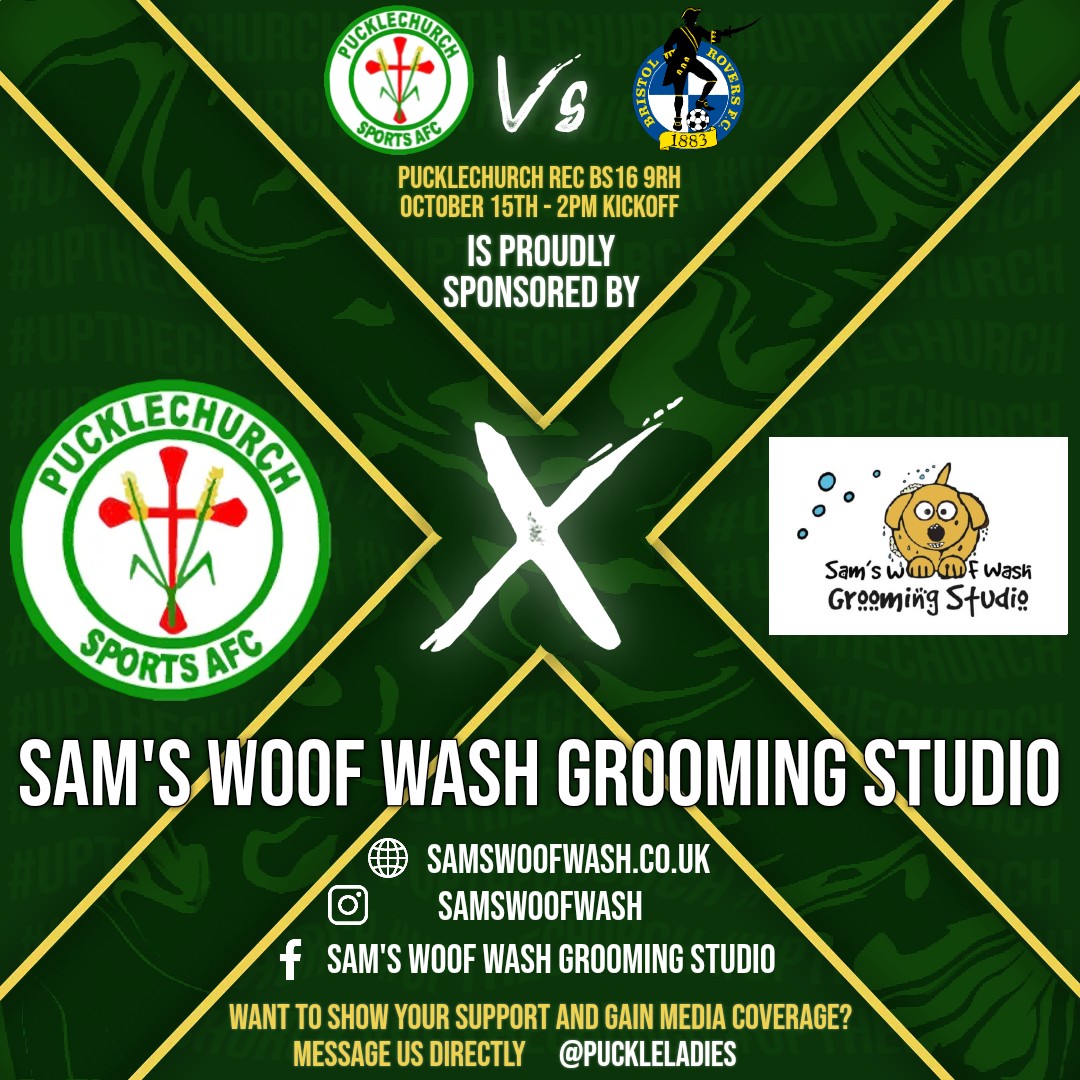 YateTownWomen's tweet photo. ⚽MATCHDAY⚽

We face @GasGirlsWFC at The Rec and could do with ALL your support! 

🆚️ @GasGirlsWFC
🏆 @SWWFL Prem
📍 The Rec, BS16 9RH
📅 15th October
🕑 2:00 PM
🤝🏻 Sam's Woof Wash Grooming Studio

Thanks to our matchday sponsor - Sam's Woof Wash Grooming Studio 🤝🏻

#UTC https://t.co/ELOPtUDPYM