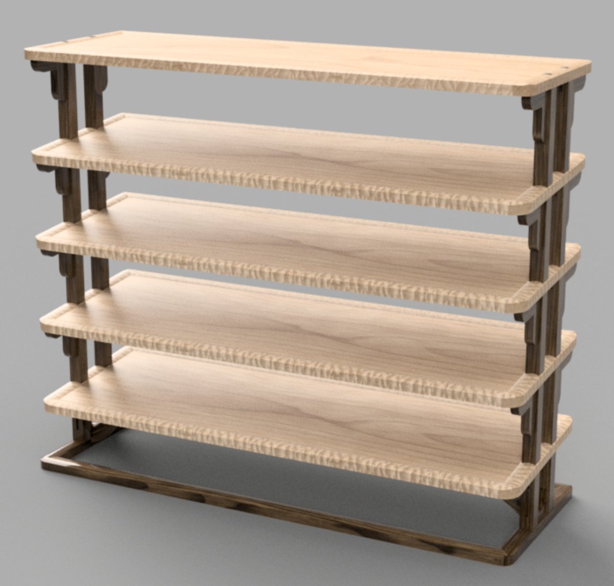 ekbiker's tweet photo. Shoe rack, what do you think?
#cncwoodworking #rosewoodfurniture #woodworking #shapeoko #fusion360 #cncprojects https://t.co/VGc7gy1e7i