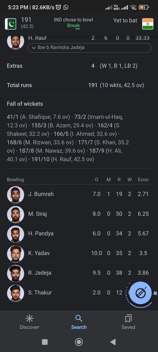 RamVaish5's tweet photo. This is called perfect team work execution!🔥🔥🔥🌟🤌🏻
#INDvPAK #indvspak23
#Cwc #IndiaVsPakistan #Bumhra #Siraj #KuldeepYadav #TeamIndia https://t.co/aetrDQRyzt