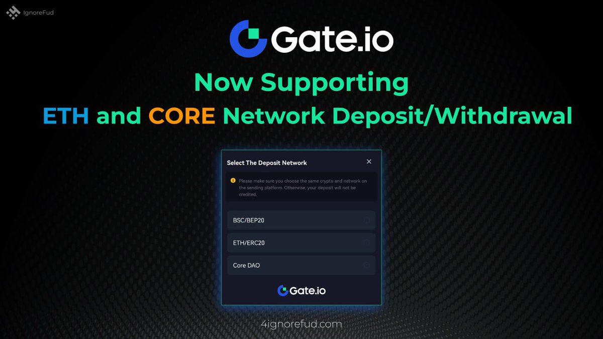 fishkoin_army's tweet image. Special Announcement!🚀💚💙

@gate_io is now supporting #ETH and #CORE Network Deposit/Withdrawal.

🎉To Celebrate we will burn 40Million $4TOKEN supply if we get 1,400 Retweets😎🔥

#4TOKEN #IgnoreFud #memecoin #1000x #Gateio