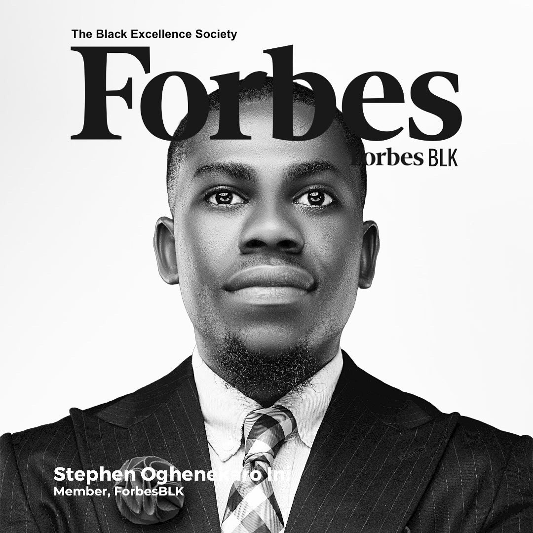 IniStephen3's tweet photo. On the 26th of September 2023, I got accepted and listed into the @forbes @forbesblk_ Forbes Black Excellence Society, a community of Black Professionals excelling in Entrepreneurship, Leadership, Governance, Politics, and Other Careers. https://t.co/6suL7oBFTc