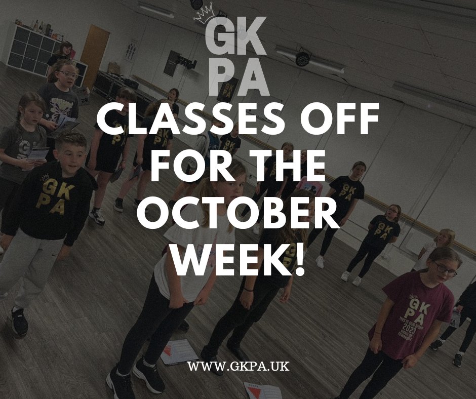 We are officially closed for the October Break! We hope everyone has a great week and will see you all when we re-open on the 23rd of October✨🎭