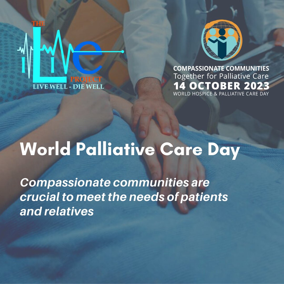 🗓  We join World #PalliativeCare Day

👥 Compassionate Communities, as a way of providing holistic care for patients, is the central topic for today from the <a href="/whpca/">WHPCA</a> 

📚 Our research tries to shed more light on the needs of patients and relatives

#WHPCDay23