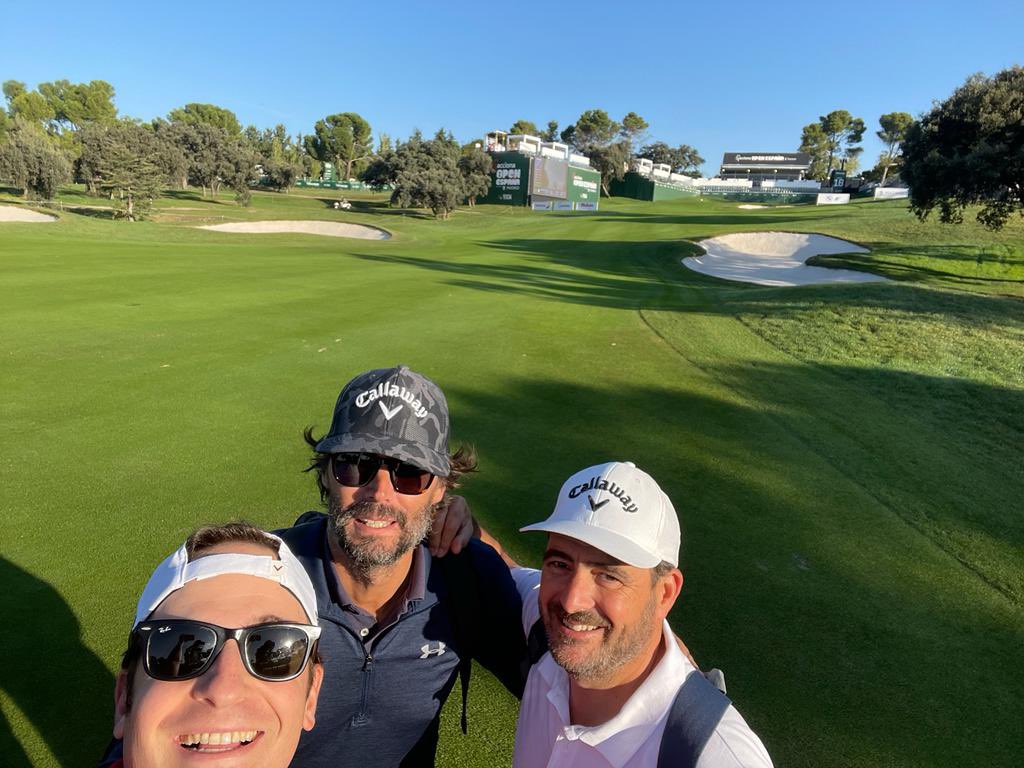 Gran día de golf #AccionaOpen, lanza&amp;yustin