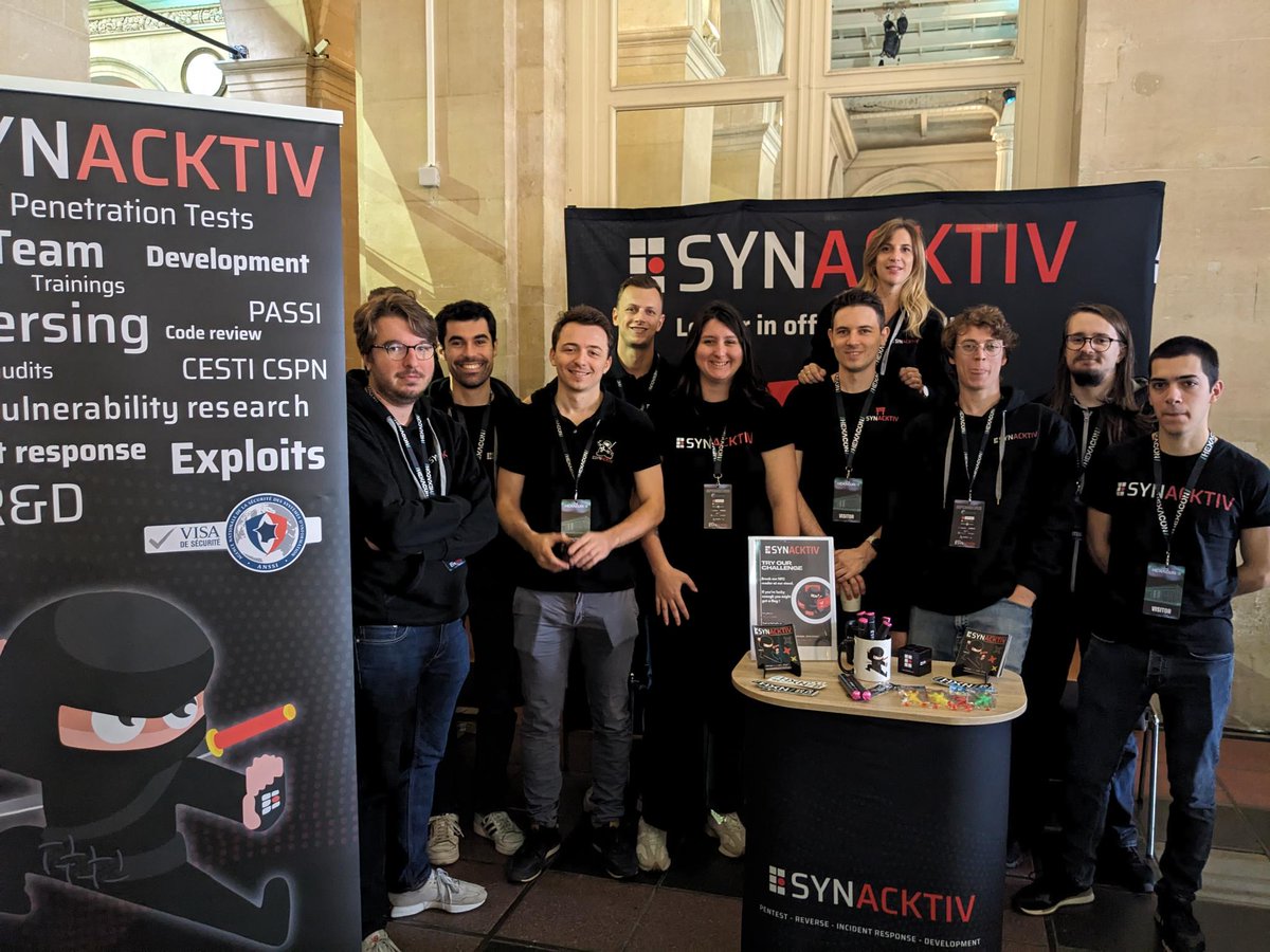 Synacktiv (@synacktiv) on Twitter photo We spent two awesome days at #HEXACON2023 with some of our ninjas! We spent two awesome days at #HEXACON2023 with some of our ninjas!