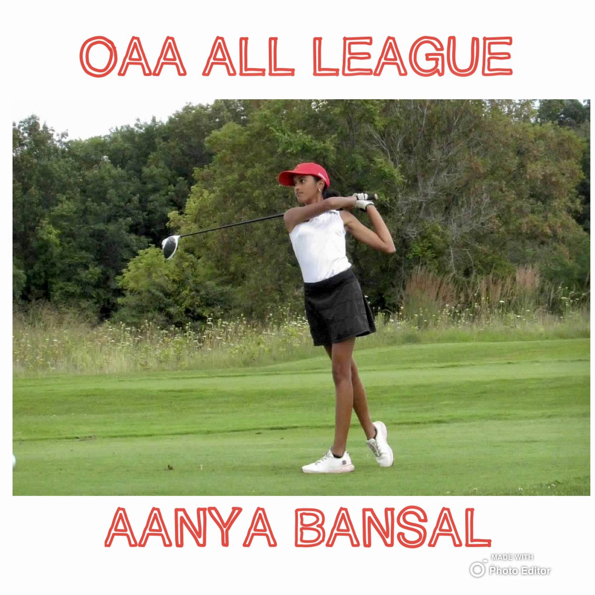 TroyAthensGolf's tweet photo. Congratulations to our OAA All League Golfers:

🚨Senior Ava Weeks
🚨Freshman Aanya Bansal

Great work ladies!
❤️💛🏌️‍♀️⛳️
#gohawks https://t.co/WEe7kippY6