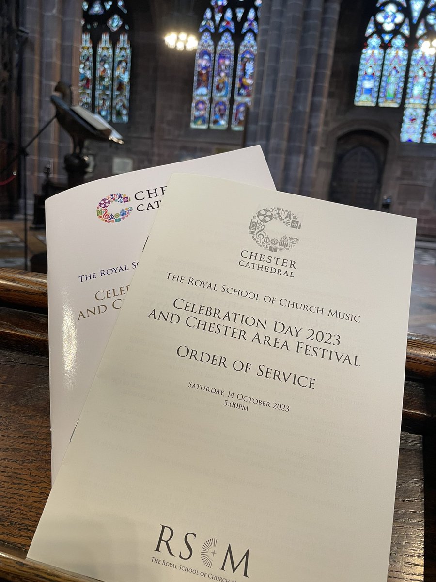 Looking forward to conducting the RSCM Celebration Day service 2023. A privilege to support the work of @RSCMCentre @RSCMAmerica @ChesterCath 
#singers #cathedralmusic #singing
#JoForbesLE
#sacredmusic
#churchmusic