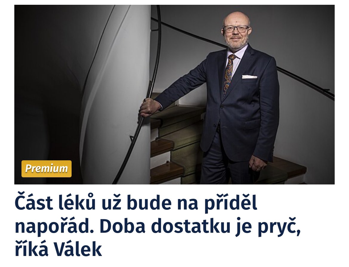 To novinka! Zaměňovat vlastní neschopnost zařídit základní věci za to, že jsme si doposud žili nad poměry. No já nevím jestli dostupnost základních léčiv je takový blahobyt...
