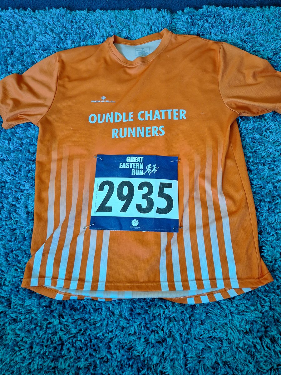 All ready for The Great Eastern Run tomorrow. If any of you are watching and see a runner wearing one of these. Please give them a cheer 🧡