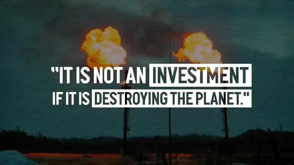 'It's not an investment if its destroying the planet.' ~Vandana Shiva. RT if you agree. #ActOnClimate #climateemergency #climate #energy #GreenNewDeal