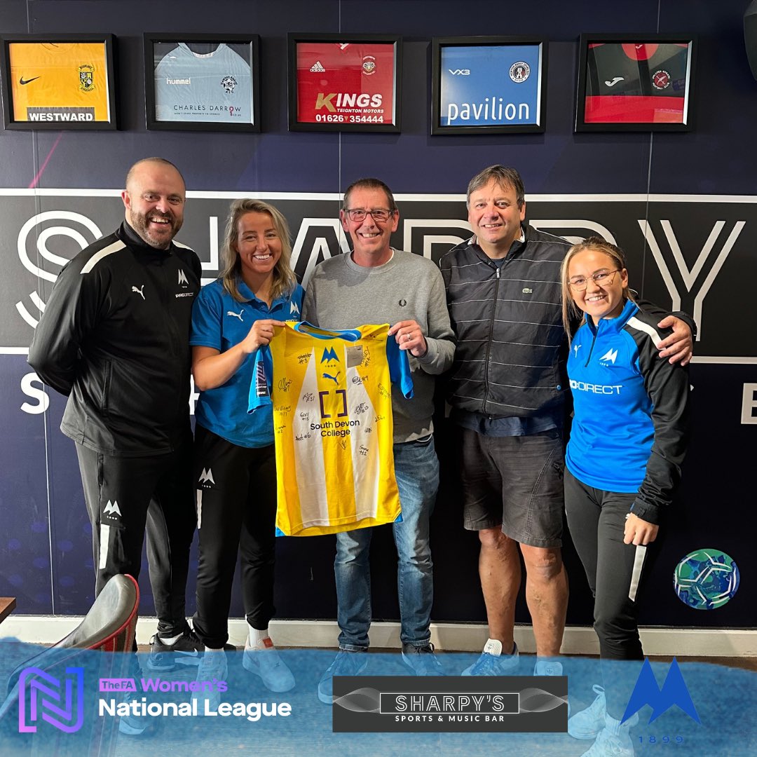 TUFCWomen's tweet image. 🟡 Home and Away short sponsor - Sharpy’s Sports Bar 

Everyone at Torquay United Women would like to thank Sharpy’s Sports Bar for their support this season in sponsoring our Home and Away shorts for our historic first season in the FA Women’s National League