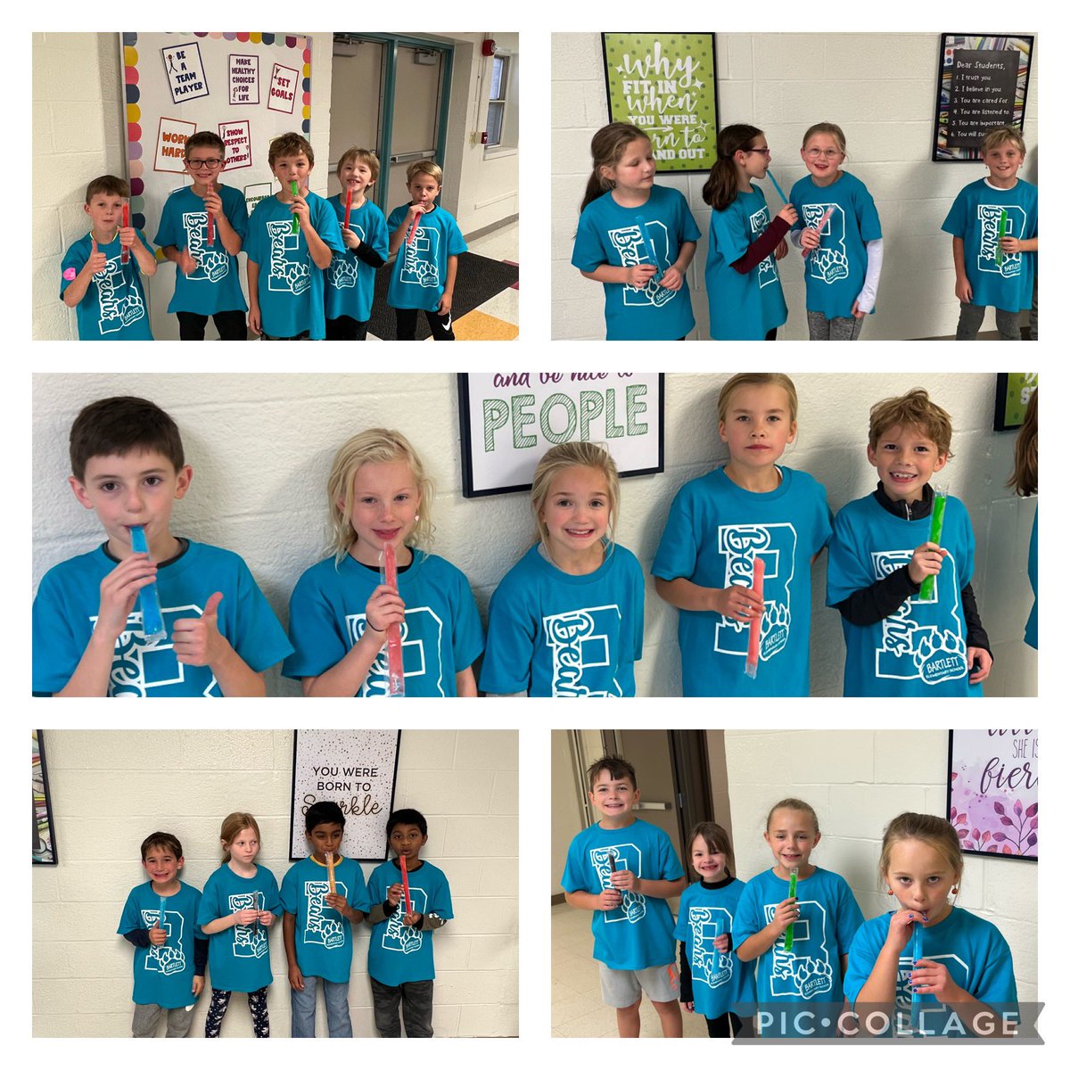 The best way to end fun run is with a popsicle!  <a href="/SLCSBartlett/">Bartlett Elementary</a>