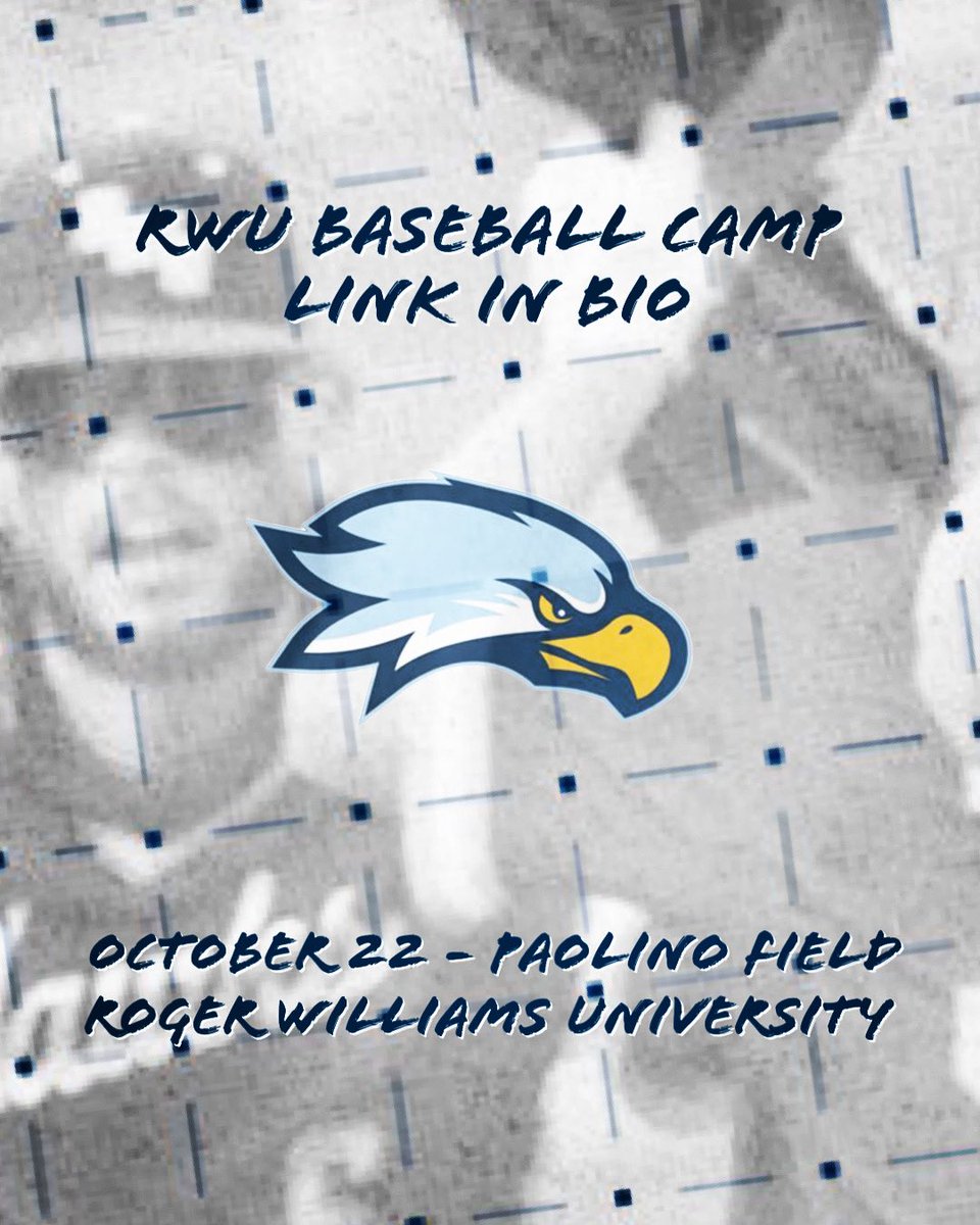 🔵 Attention high school players! ⚾️ Roger Williams University is hosting a baseball camp on October 22nd!  Don't miss out on this amazing opportunity to sharpen your skills and learn from top-notch coaches. ⚾️

📆 Date: October 22, 2023
📍 Location: Roger Williams University