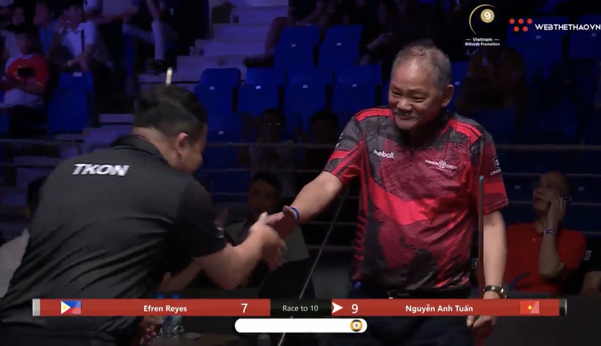 bhtqJBW5kK91900's tweet image. あらー
お疲れ様です！！
#HanoiOpenPool 
#efrenreyes