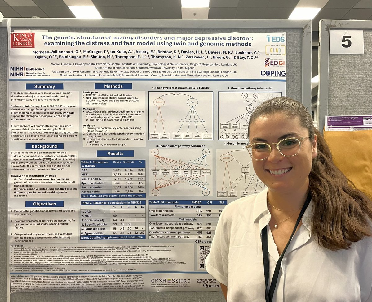 Had a great time presenting preliminary findings from @TedsProject and upcoming analyses in @GLADStudy and BioResource at #WCPG2023 and, on top of all, meeting/being inspired by amazing researchers and thinkers! 🇨🇦