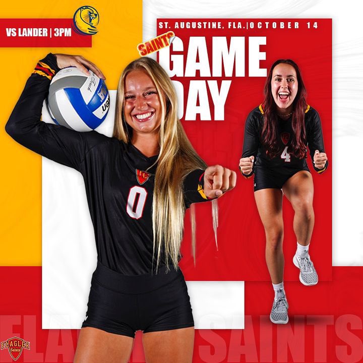 Saints 🆚 Bearcats part ✌️

📍Flagler Gym
⏰3 p.m.
🆚Lander
📊 flaglerathletics.com/sidearmstats/w…
📺 pbcsportsnetwork.com/flagler/

#GoSaints