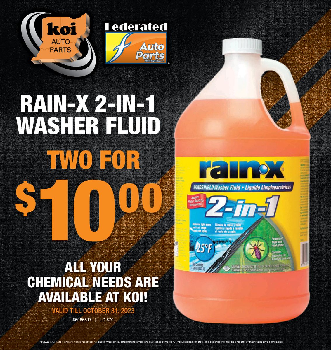 Rain-X -20F 2-In-1 All-Season Washer Fluid 