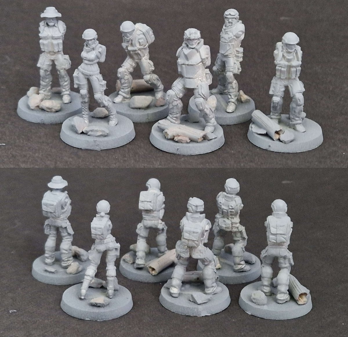 TheWolfenbach's tweet photo. #HobbyUpdate #WIP
Here we go first WIP update on my USArianda Armypack, working on the Grunts, Marauders, Minuteman & the Foxtrot!
Just primed them & based them, can't wait to start painting them, & while painting them they will be deprived of their 2A >:3
Sorry, not sorry!
#AmericaFuckYeah #InfinityTheGame #USAdriadna #warmongers