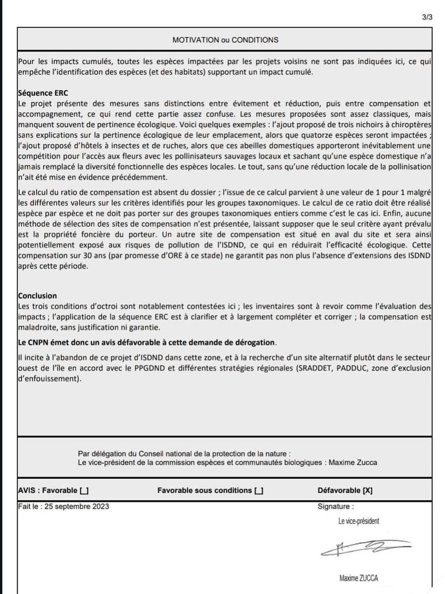 ⚠️ Excellente nouvelle ! le Conseil National de la Protection de la Nature a émis un avis défavorable à la demande de dérogation à la destruction d'espèces protégées faite par Oriente Environnement.⚠️

Le combat n'est pas terminé : restons mobilisés!
#tavignanuvivu