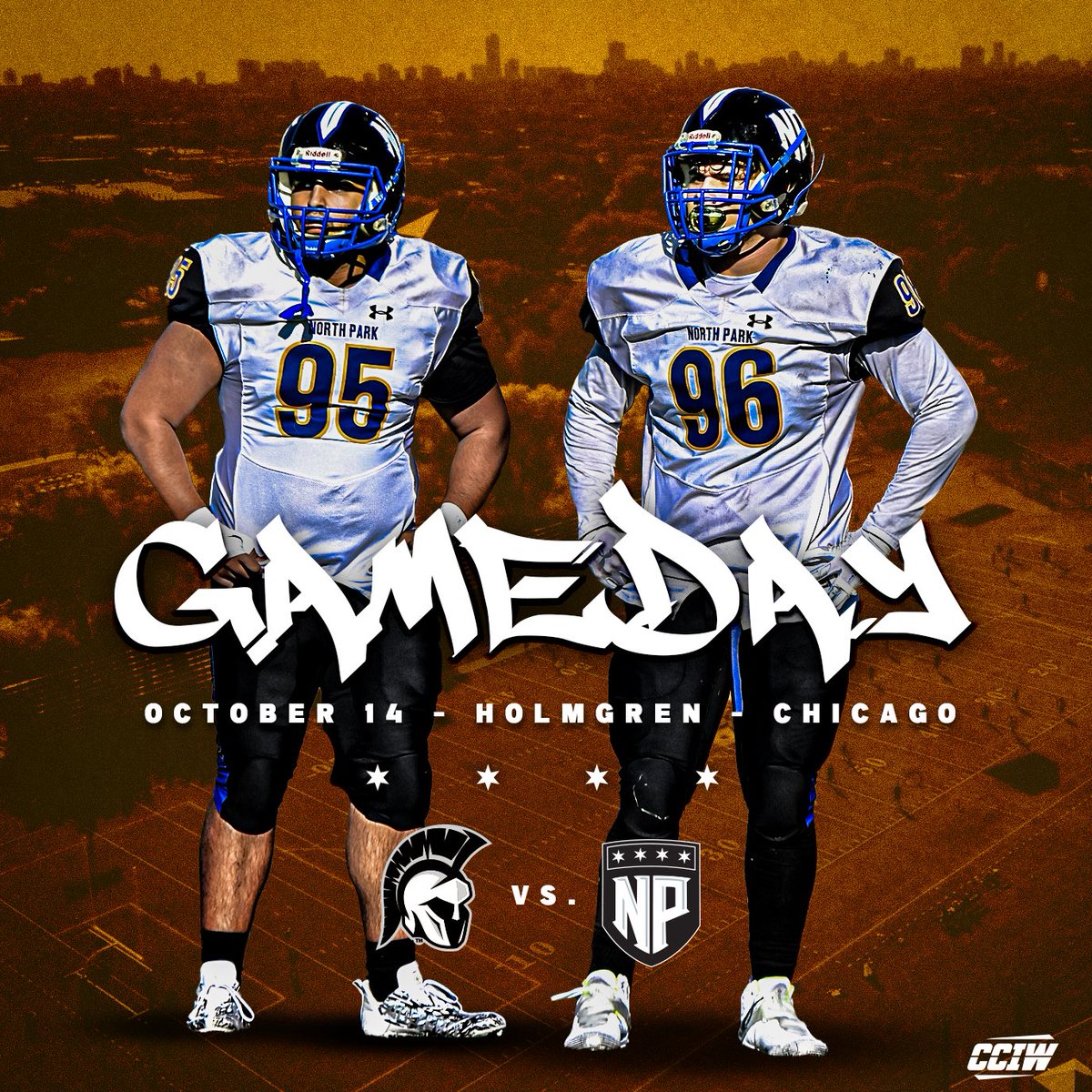 VikingsNPU's tweet photo. North Park football hosts Illinois Wesleyan today at 1:00 PM! https://t.co/DeyFlxejC6