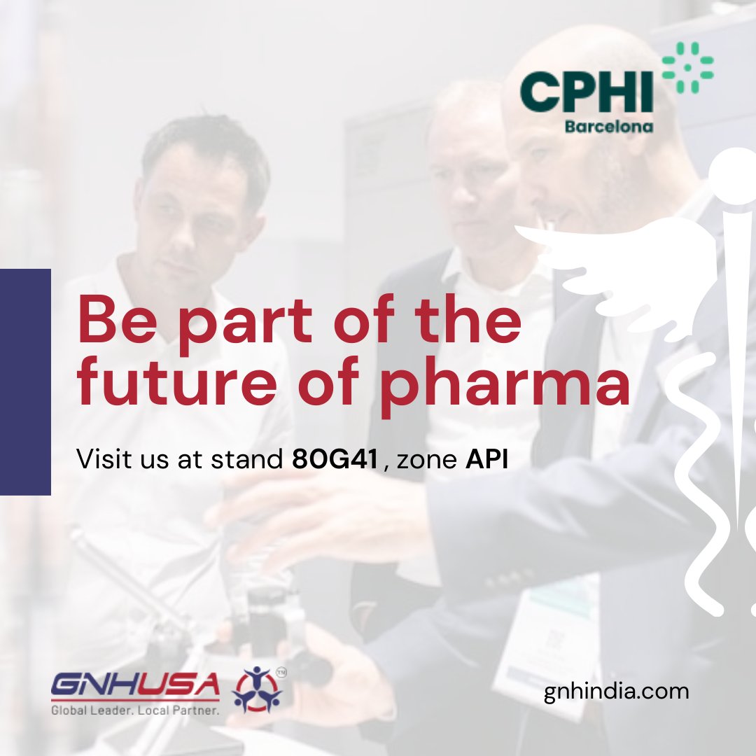 📆 Save the Date! Let’s meet at CPhI Barcelona and delve deep into the latest in pharma! 📍 Visit Stand 80G41, Zone API. #CPhIExperience #BarcelonaEvents