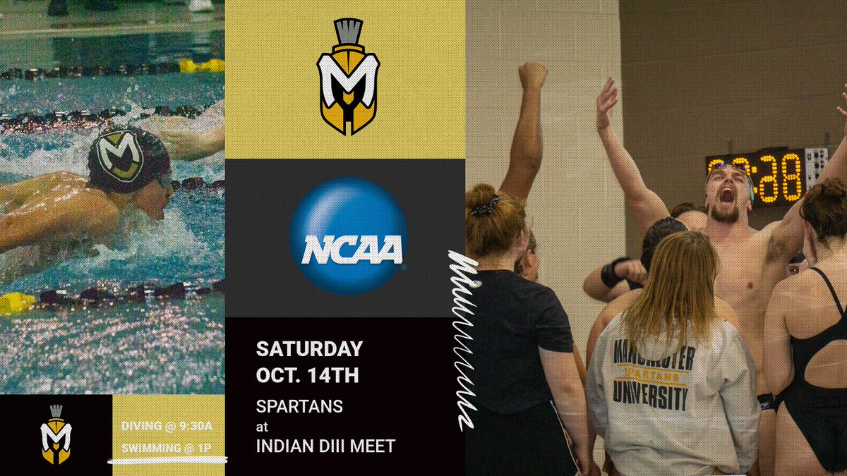 Back to Back!

The Spartans make a quick turn around for another meet today! Your Spartan Swimmers and Divers head to Wabash College for the Annual Indiana DIII Invitational!

<a href="/MUSpartans/">Manchester University Athletics</a> | <a href="/ManchesterUniv/">Manchester University</a> | <a href="/HCACDIII/">Heartland Collegiate Athletic Conference</a>

#MUSpartan | #SpartanPride | #BuildIt