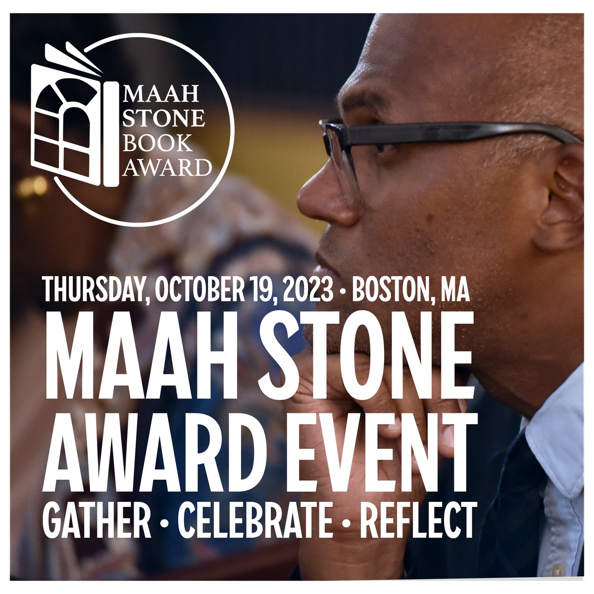 Cause for REFLECTion guaranteed! Join us in-person at the 2023 MAAH Stone Book Award Event on October 19th. Register at bit.ly/maahstone23! Reception at the African Meeting House @ 5:30pm. Awards presentation (also live-streamed) @ 6:30pm (ET).  <a href="/maahmuseum/">Museum of African American History</a> #MAAHStone2023