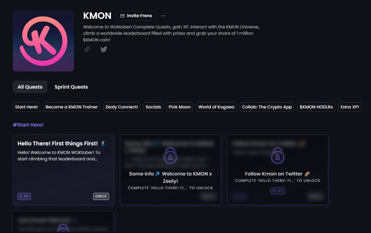 KryptomonTR's tweet image. #WOKtober kutlamaları devam ediyor! 🥳

Görevleri tamamlayın, XP kazanın, KMON Evreniyle etkileşime geçin, ödüllerle dolu dünya çapındaki liderlik tablosunda tırmanın ve 1 milyon $KMON jetonundan payınızı alın!

Partiye katıl! 🎉
zealy.io/c/kmon/questbo…