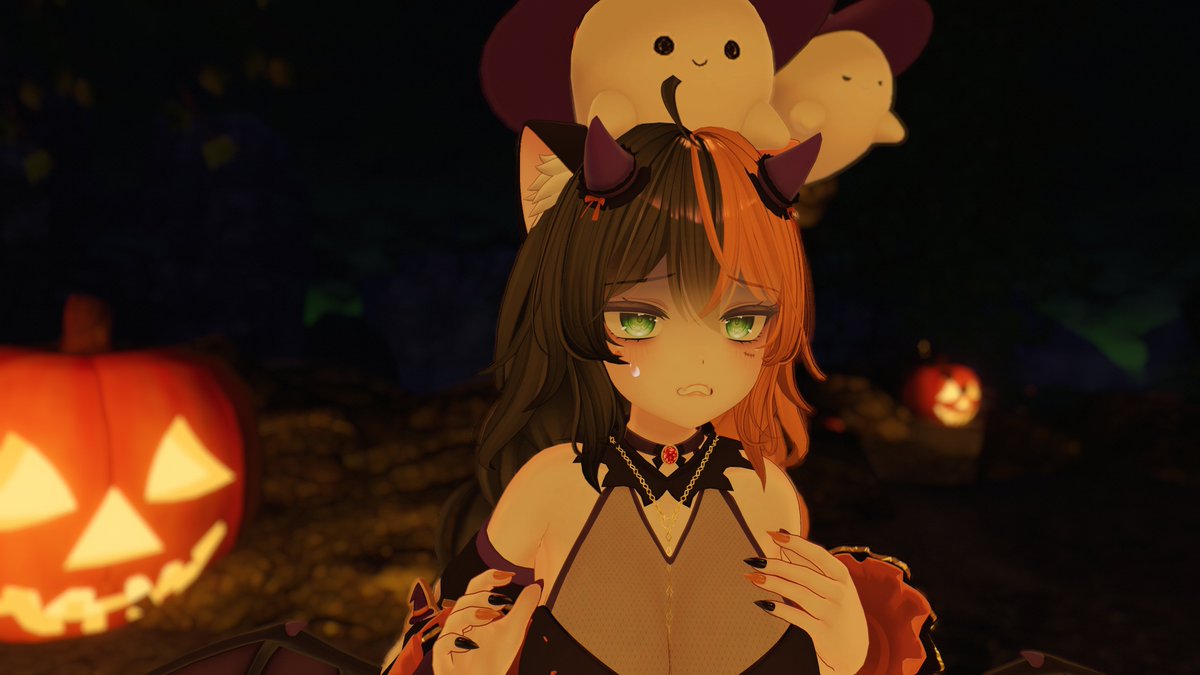 Kriszizzy's tweet photo. Something for Halloween #VRChatPhotography https://t.co/dwavSBlEIm
