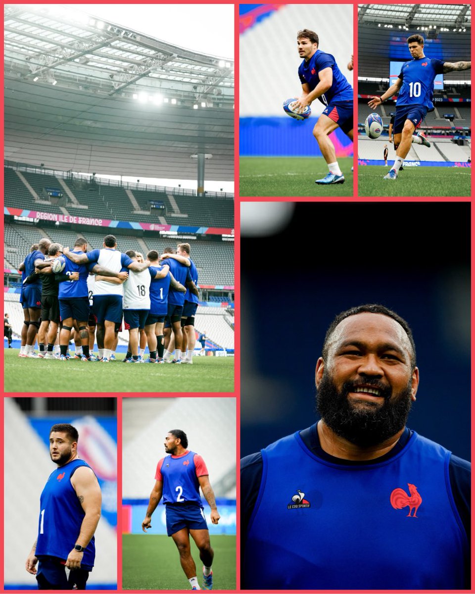 🇫🇷🇿🇦 Veille de 𝐪𝐮𝐚𝐫𝐭 𝐝𝐞 𝐟𝐢𝐧𝐚𝐥𝐞 ✨ #RWC2023
#UnisPourUnRêve #XVdeFrance #FRAvAFS