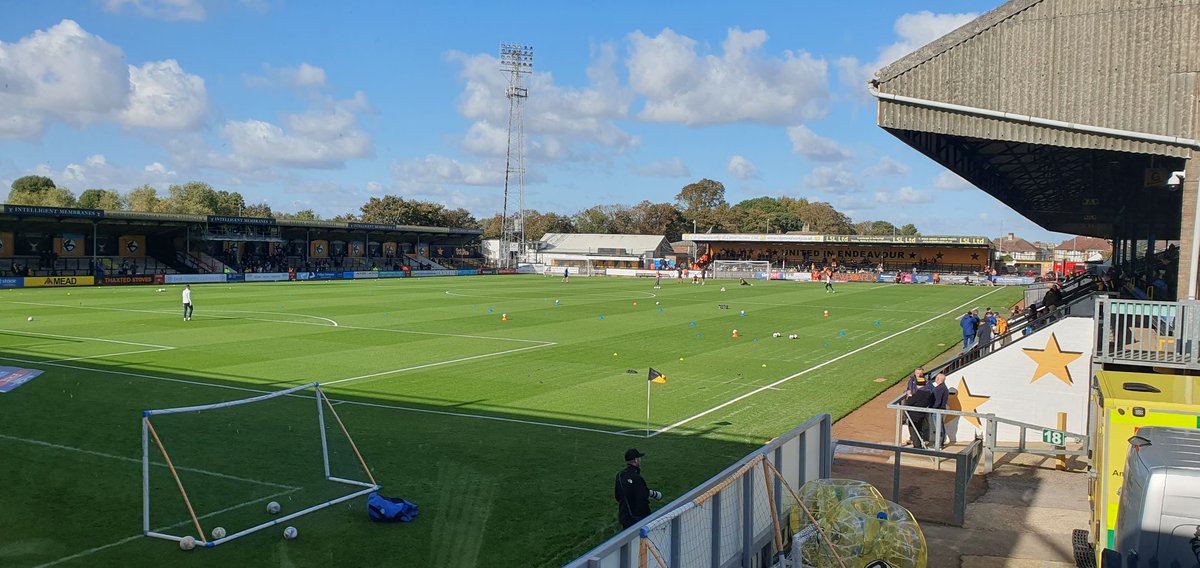 GrahamClark24's tweet photo. First time covering Cambridge Football Club as the @EastEnglandAmb #OpsCommander. Beautiful weather to welcome our team here and what a view from the control room! https://t.co/jQT3NQn1XO