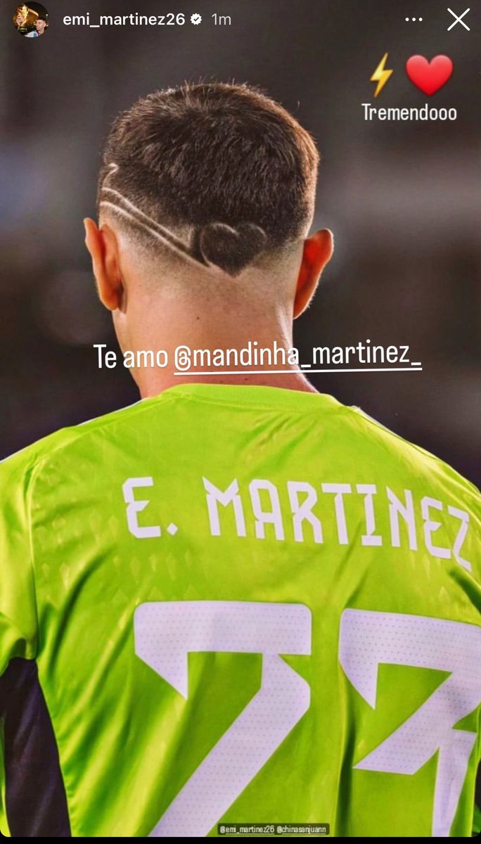 el dibu subiendo una foto dedicando a su mujer el corazón que se hizo en el pelo y vos llorando por un gil que no sube una foto con vos en instagram