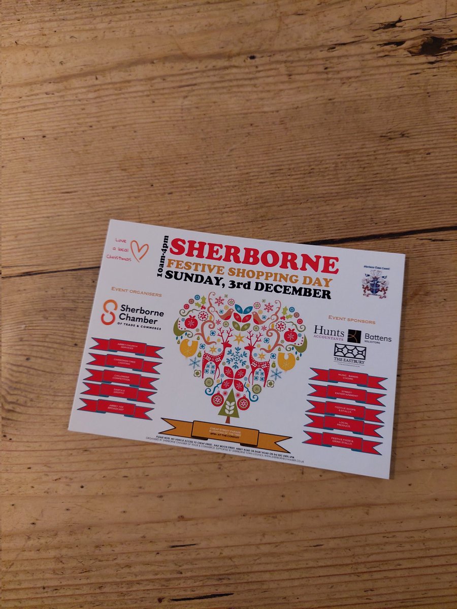 Delivering Festive Postcards around Sherborne, going like hotcakes! @SherborneCOT @OliversSherbs @SherborneTownCl