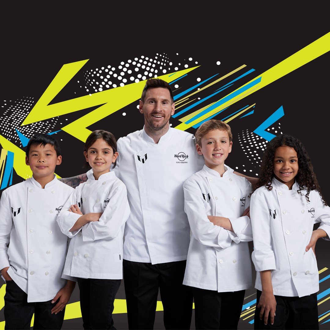 ¡El chef <a href="/leomessi/">レオメッシー</a> volvió a hacerlo! 
New Messi Kid Menu, disponible en Hard Rock Cafe Puerto Madero.  

#taketimetobekind #allisone #TasteGreatness #MessiKids #MessiMagic #hardrockpuertomadero