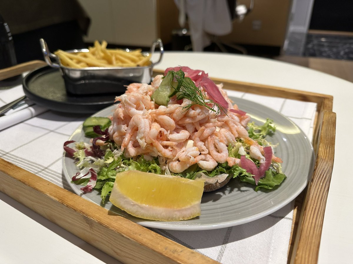 JimShawley's tweet photo. If you don’t have the best shrimp sandwich in Sweden when you visit Sweden, we can’t be friends 😝 https://t.co/n1o5BRIls2