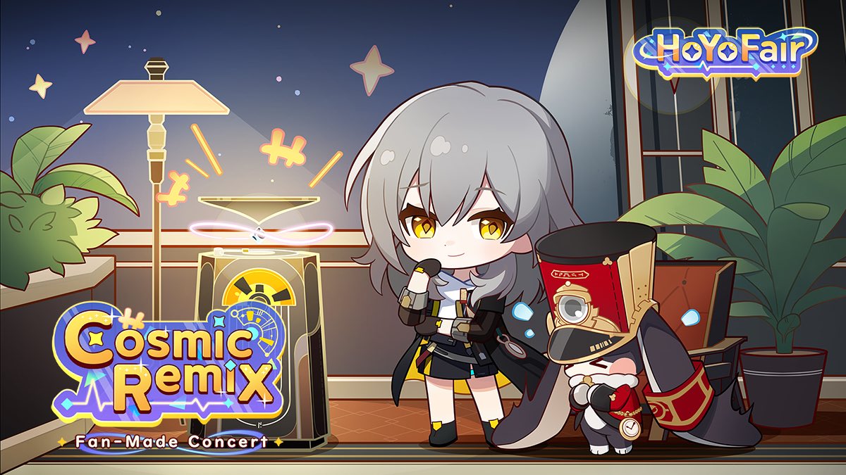 HoYoFair_0's tweet photo. The 2023 Honkai: Star Rail #CosmicRemix Fan Concert is now available!
The show takes familiar tunes from the game and transforms them into a whole new listening experience!
Watch Now: https://t.co/goUSTuMxaY
#CosmicRemix #StarRailFanConcert #HonkaiStarRail https://t.co/ZSVmCW96cI