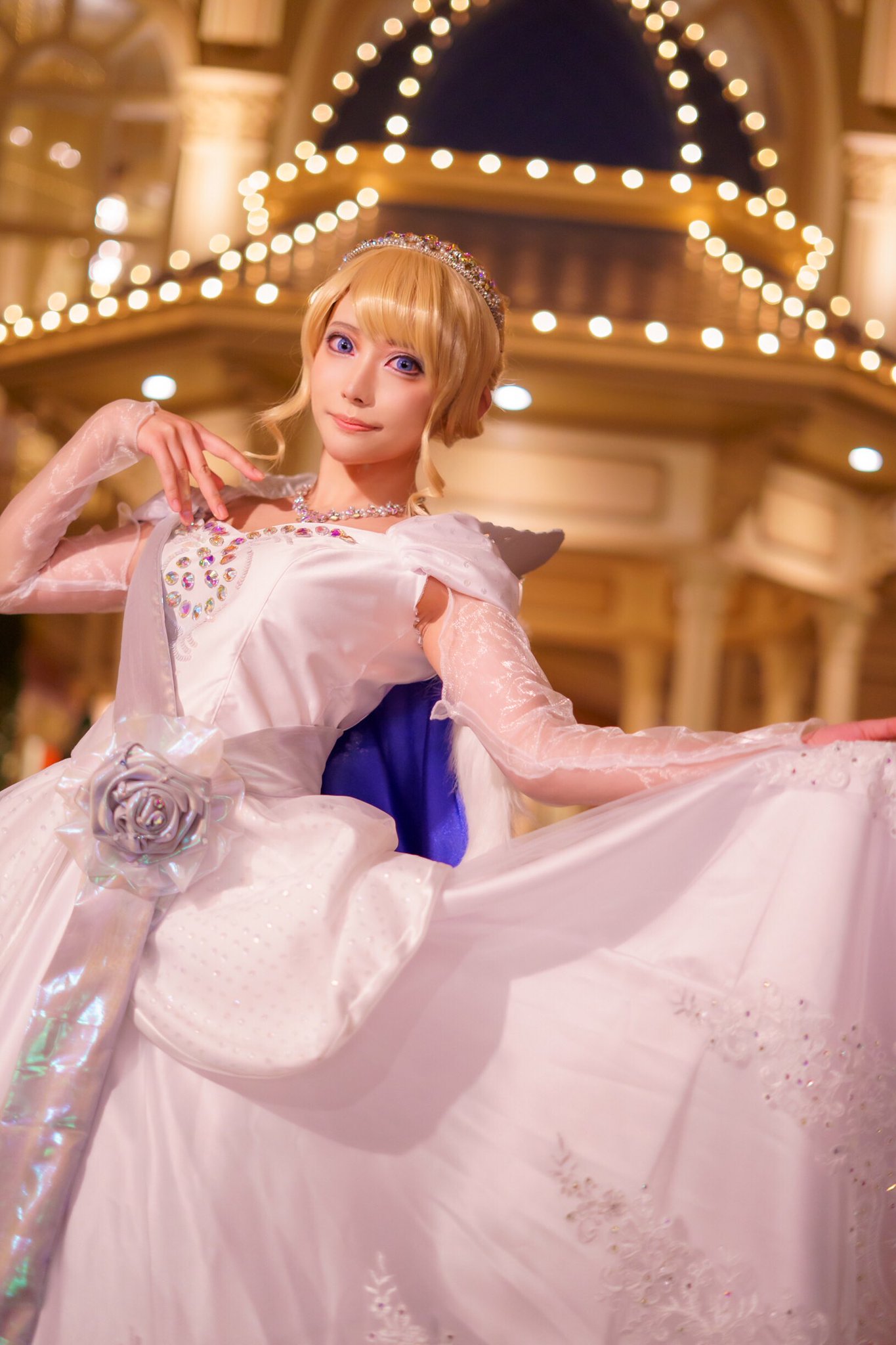 最終値下げです！シンデレラ仮装♥ ドレス 楽天市場】コスプレ 仮装 シンデレラドレス 劇場版DX 大人用 S(4