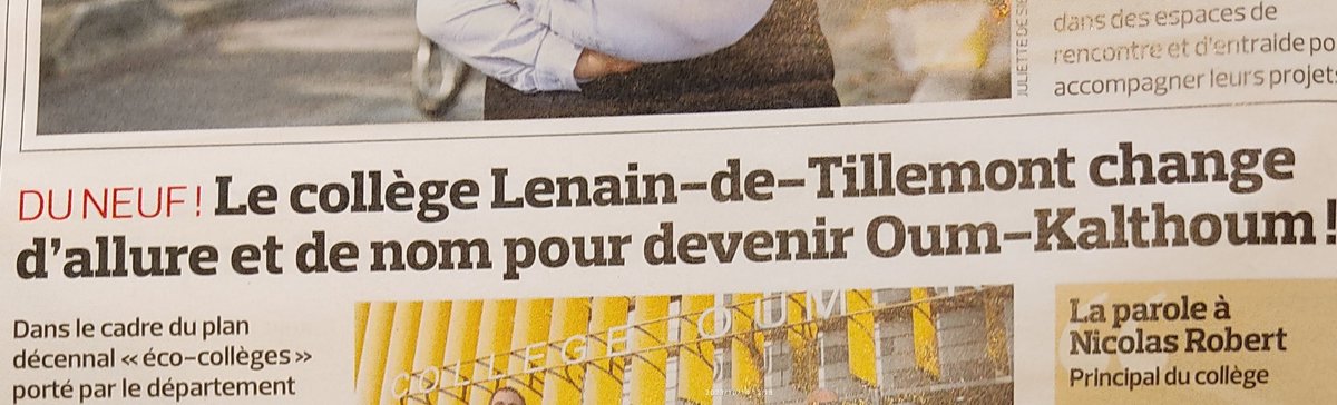 À Montreuil, changer le nom d'un historien français Montreuillois de surcroît contre une chanteuse égyptienne, ça devient très compliqué