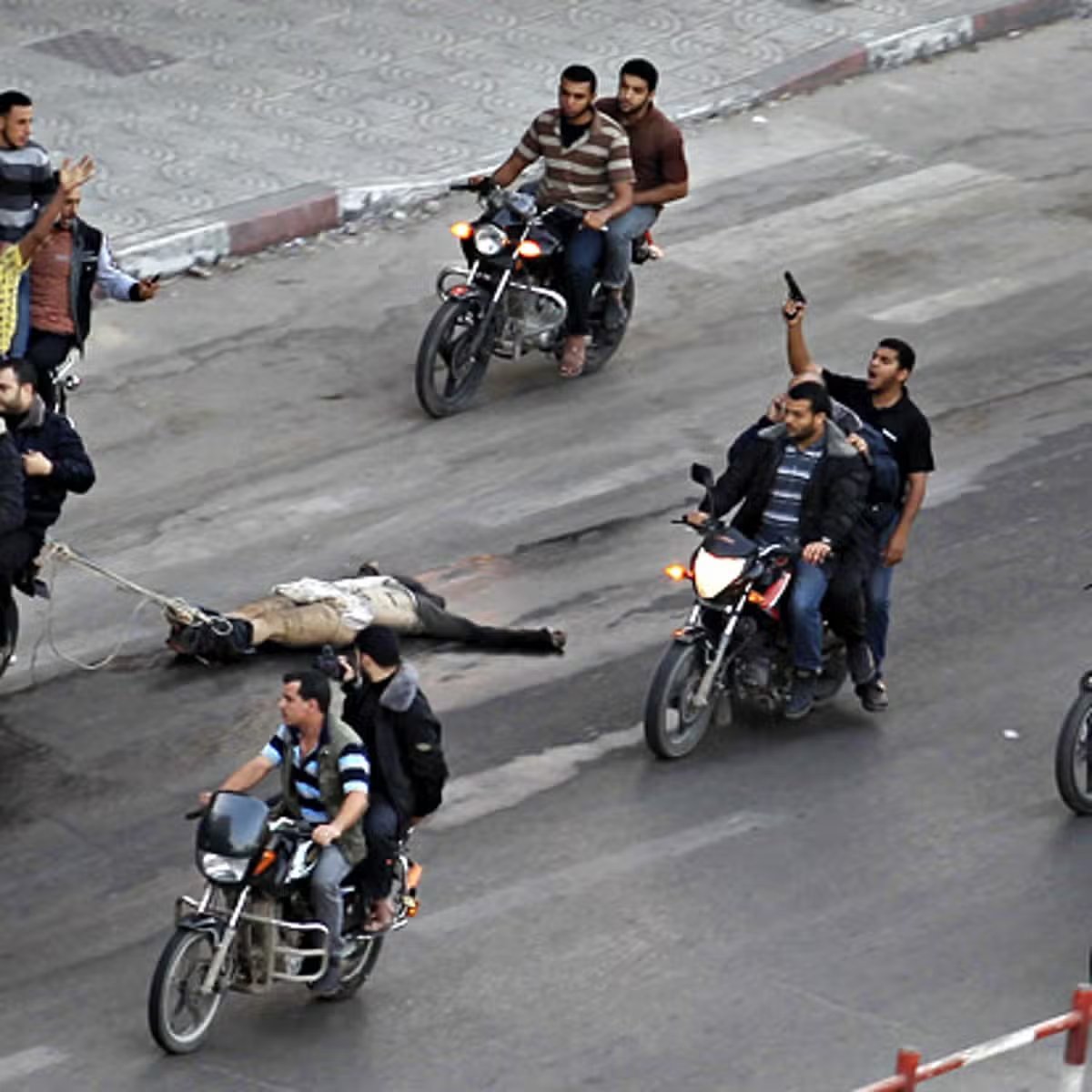 When one of Hamas's members was found to be gay, this is what they did with him (not a new picture)