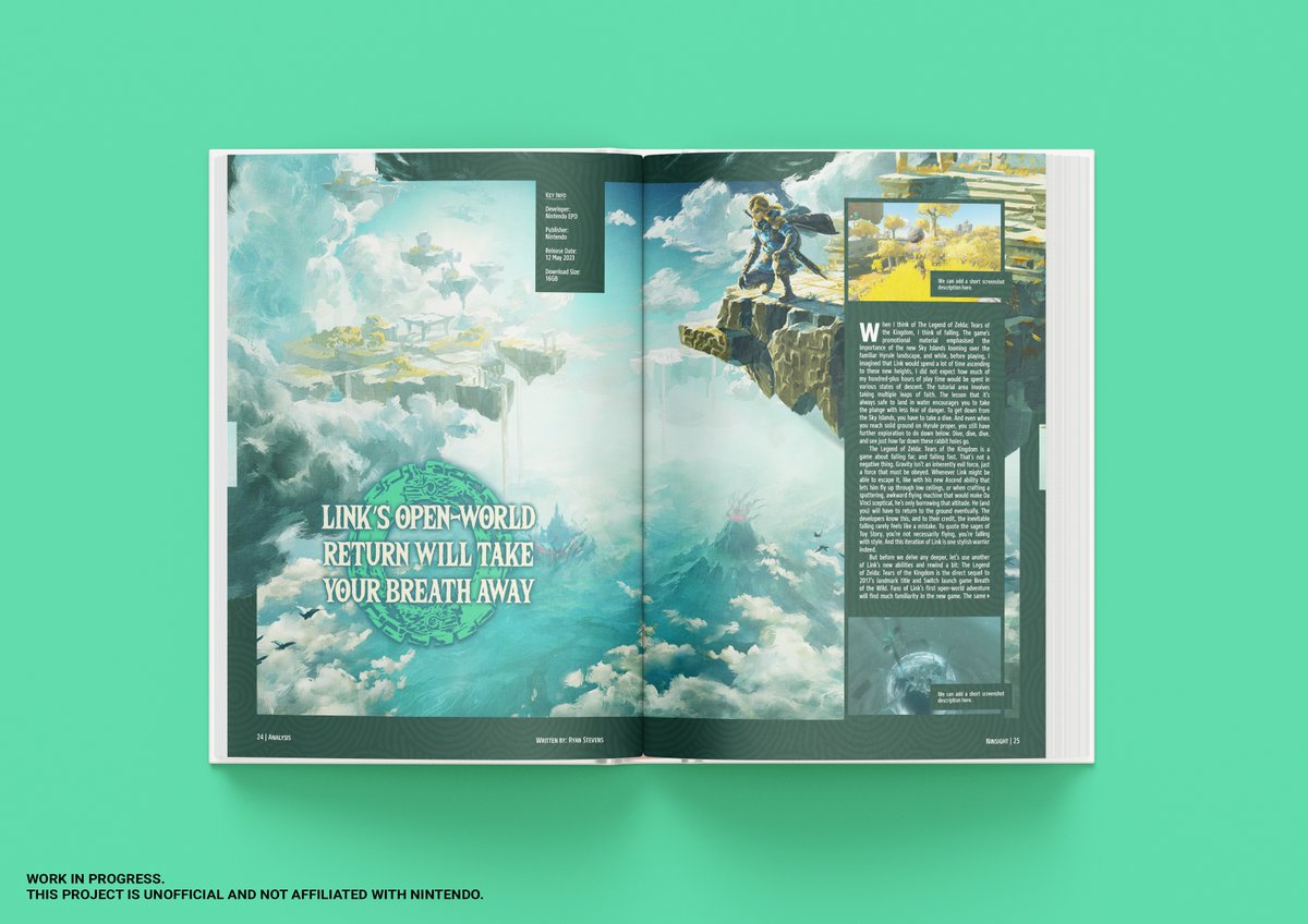 NintyMedia's tweet image. Have you backed #Ninsight yet? Our new venture takes Switch Player and Ninty Fresh and merges them together, with higher quality paper stock, more art, more words, more analysis and makes it more like a book. It's deliciously premium and it's on Indiegogo NOW!