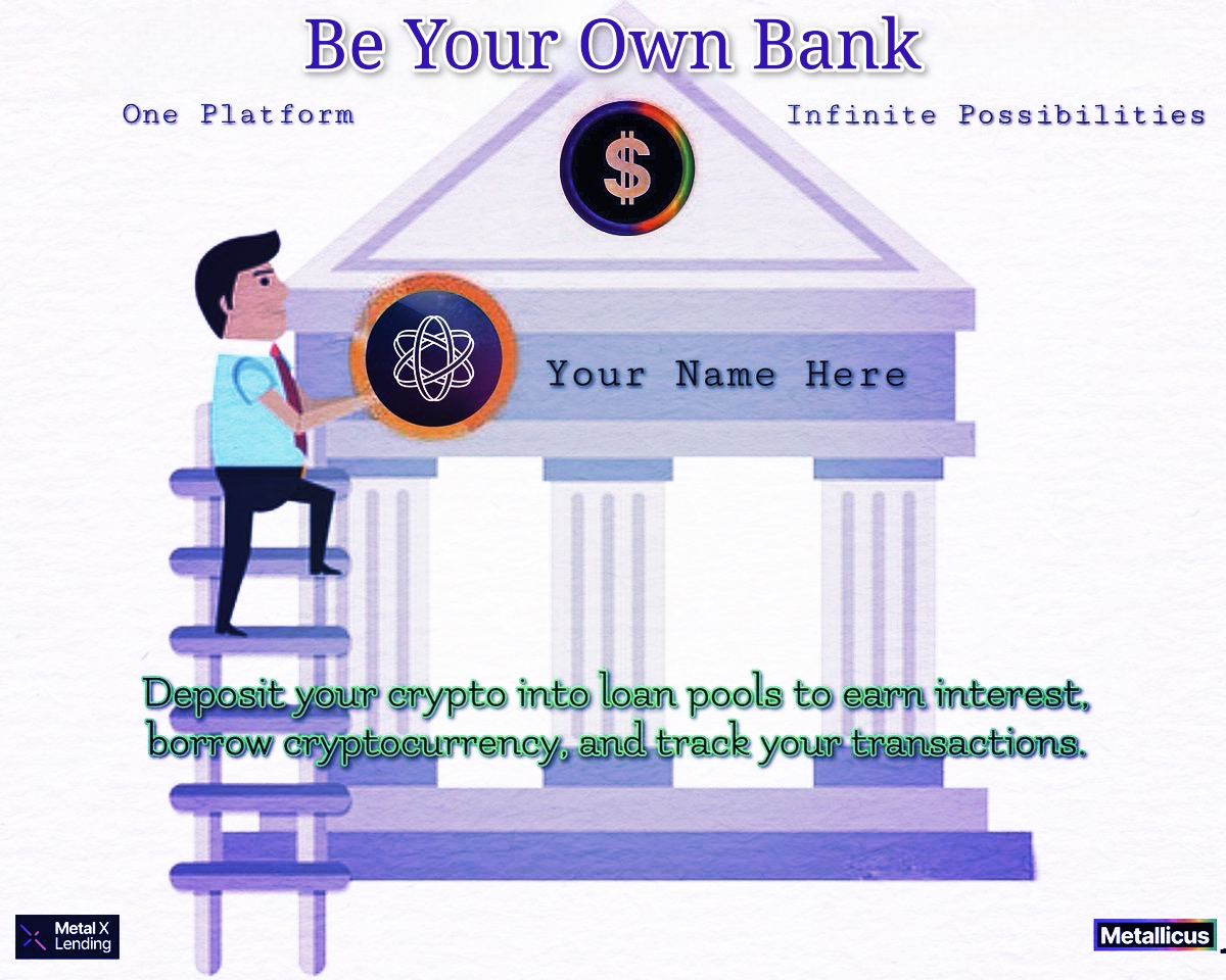 Realprophet5's tweet photo. #BeYourOwnBank ๐ฆ #Borrow #Lend #Trade #Stake #Farm #CollectRewards #Compliant โ๏ธ @MetalXApp @metalpaysme @webauthwallet $XMT $METAL $LOAN $XMD $XPR @XPRNetwork @MetalBlockchain #IYKYK #WAGMI https://t.co/BUXXcpkiLY