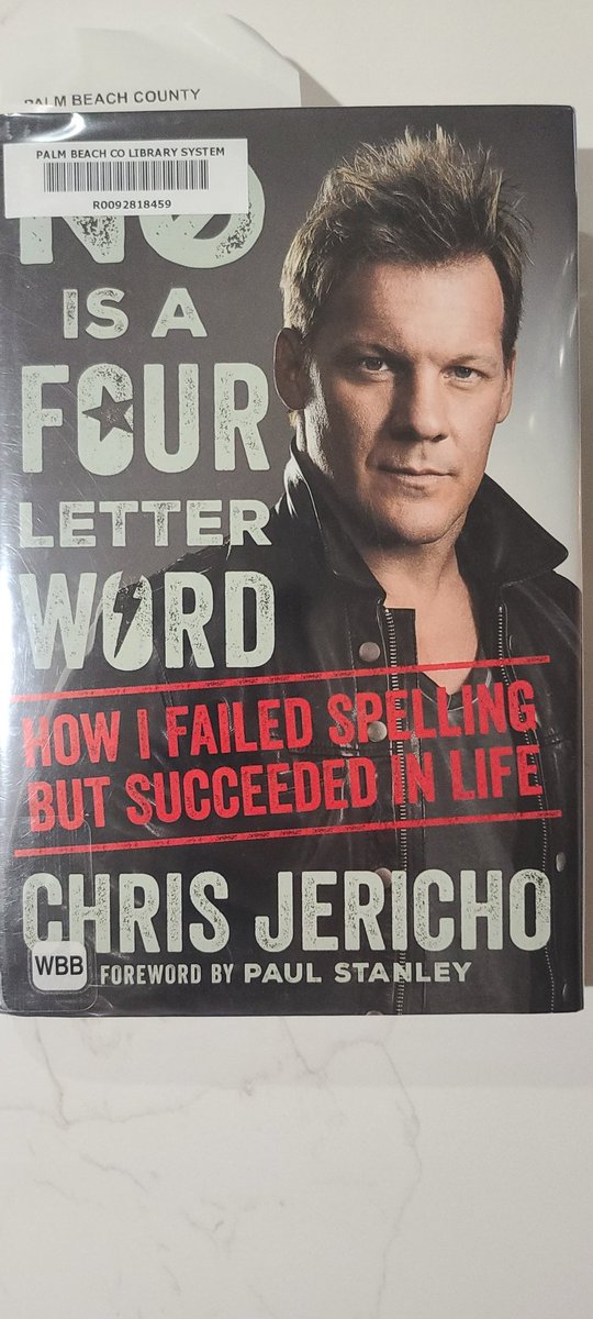 Thanks to the @pbclibrary I can finally start a book I've been dying to read. Thanks @IAmJericho