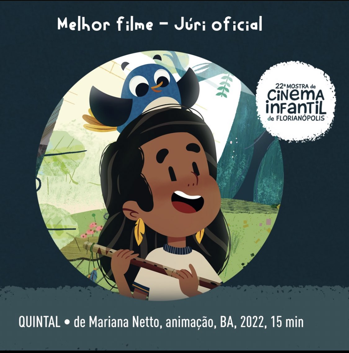 O Quintal foi escolhido como Mehor Filme pelo Júri Oficial na Mostra de Cinema Infantil de Florianópolis!! @cineinfantil 💛✨ Não poderíamos estar mais felizes!! Obrigada! 🥹🥹