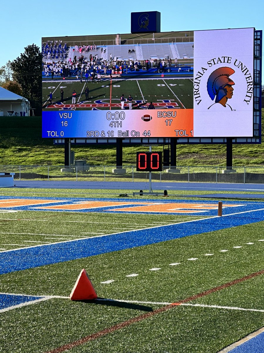 Great team win today! So proud of my guys....We have been knocking at the door all year! 1st time in over 15 years we knocked off a ranked opponent! It's only up from here! #VikingPride3x @ECSUVikings @ECSUVikingFBall